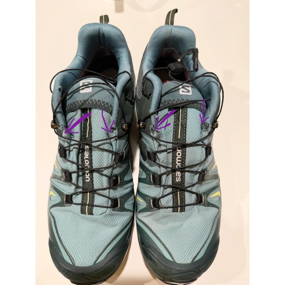Salomon XA Pro 3D Men 10.5 Blue Green Trail Running Hiking Shoes 400065 - Picture 3 of 12
